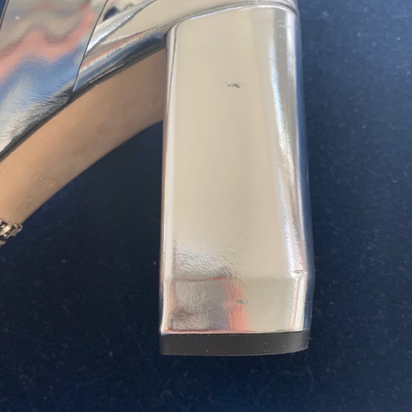 Prada Silver Ankle Strap Sandals - Picture 7 of 7